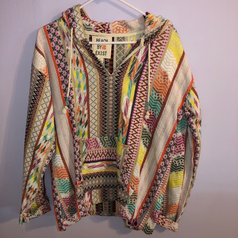 Beach By Exist colorful printed hoodie